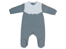 Grey Scalloped Footie