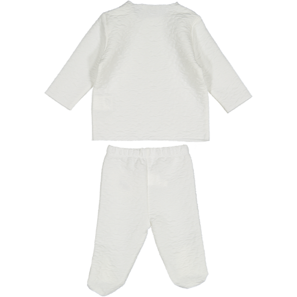 White 4 Piece Textured Outfit